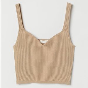 Light tan Rib-Knit top